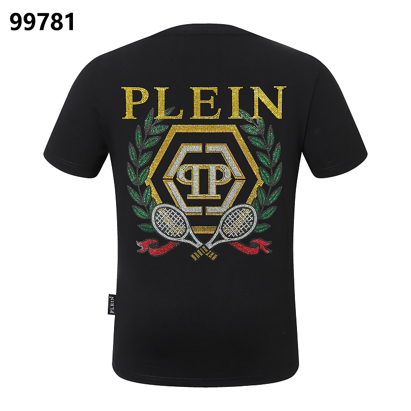 P**P Men's Holiday Gift Logo Emblem T-Shirt | Black White