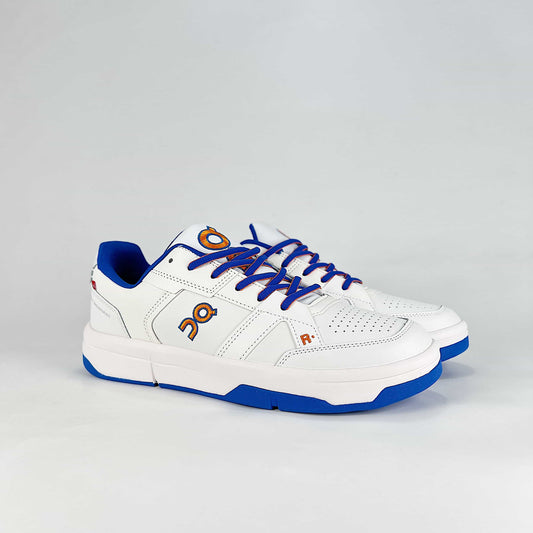 On THE ROGER CH Varsity – White & Royal Blue Unisex Premium Tennis-Inspired Lifestyle Sneakers