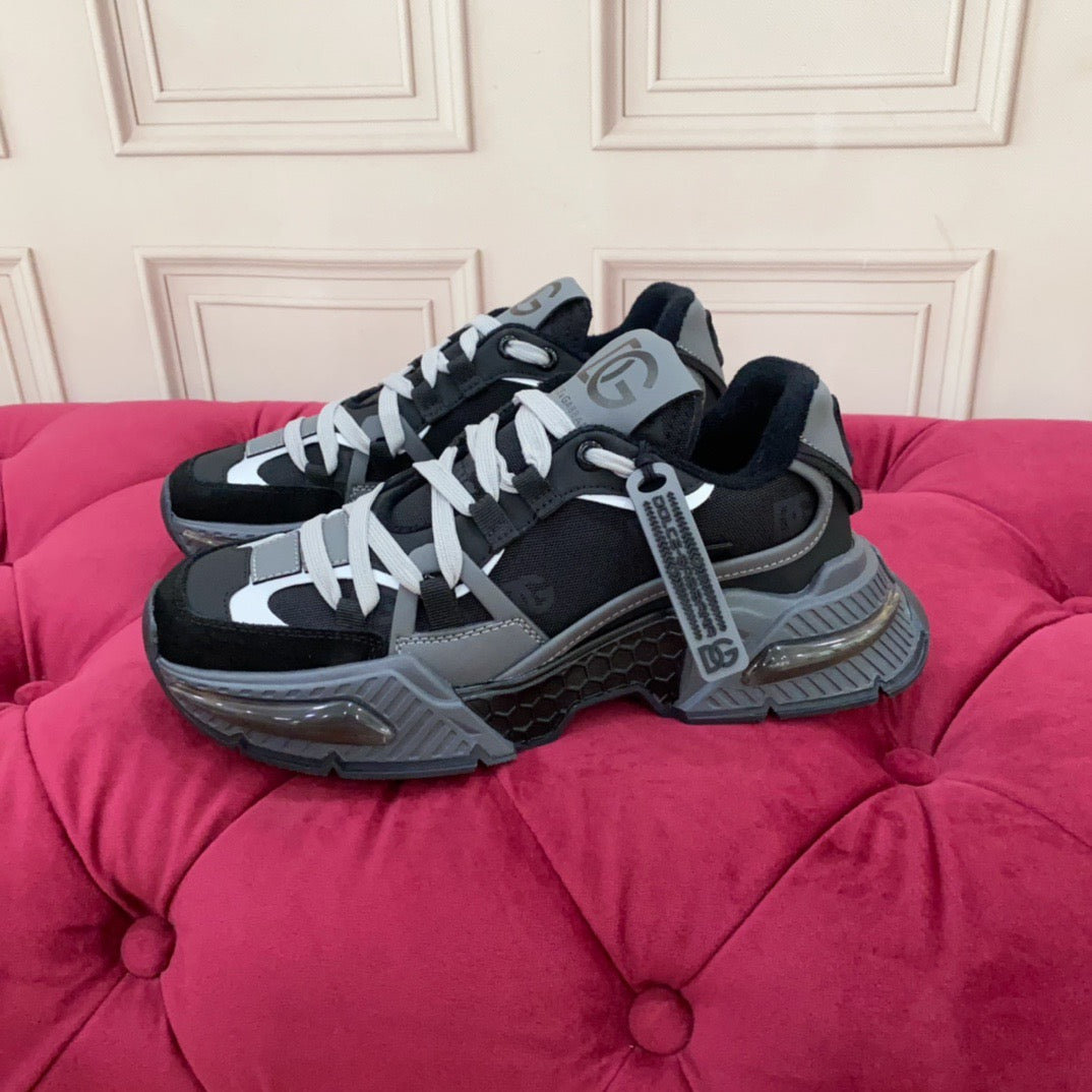 D*G 2026 Luxury Genuine Leather Casual Sneakers - Italian Designer Unisex Shoes