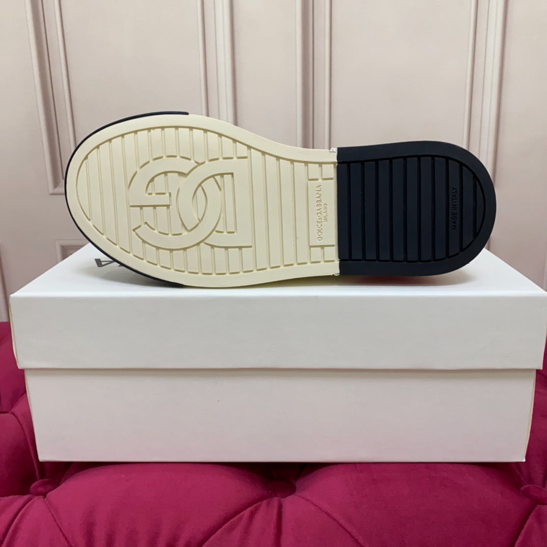 D*G 2026 Luxury Genuine Leather Casual Sneakers - Italian Designer Unisex Shoes