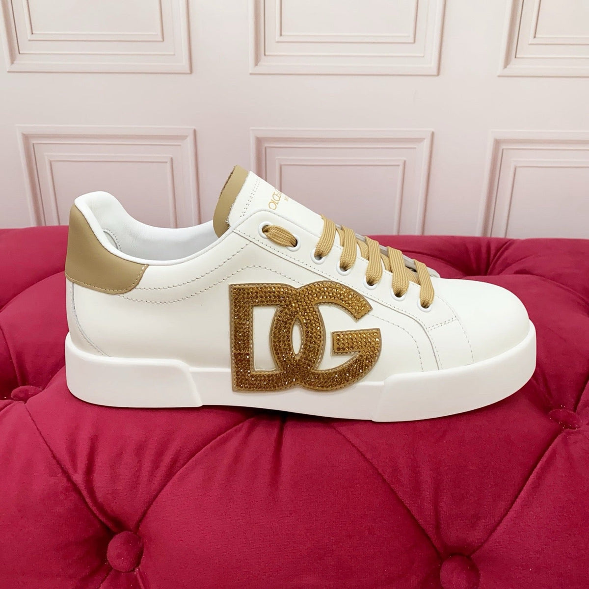 D*G 2026 Luxury Genuine Leather Casual Sneakers - Italian Designer Unisex Shoes