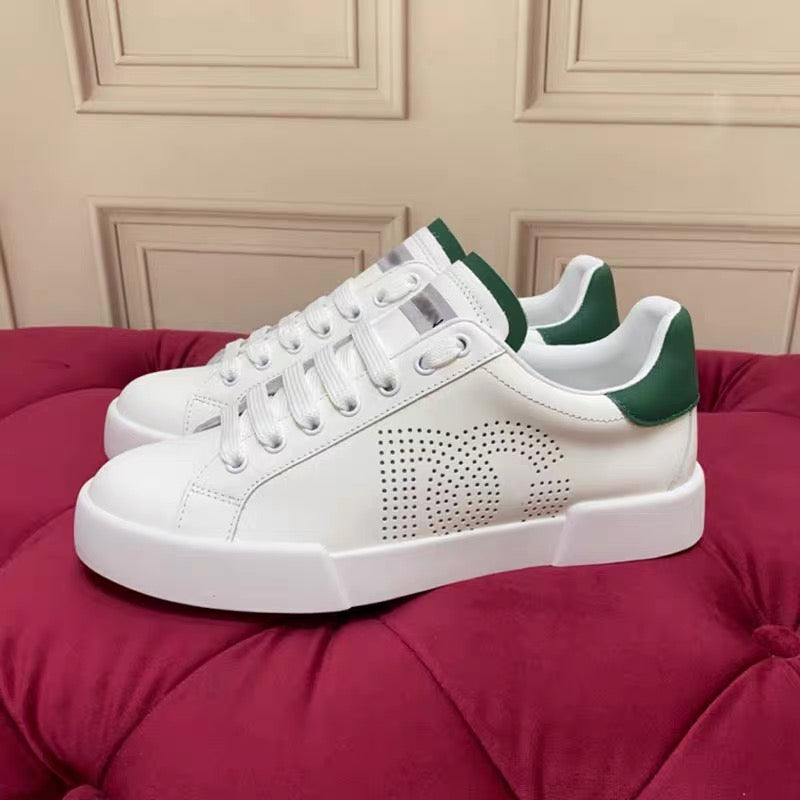 D*G 2026 Luxury Genuine Leather Casual Sneakers - Italian Designer Unisex Shoes