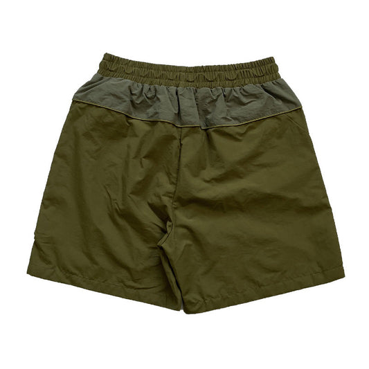 RHUDE Colorblock embroidered letters Shorts
