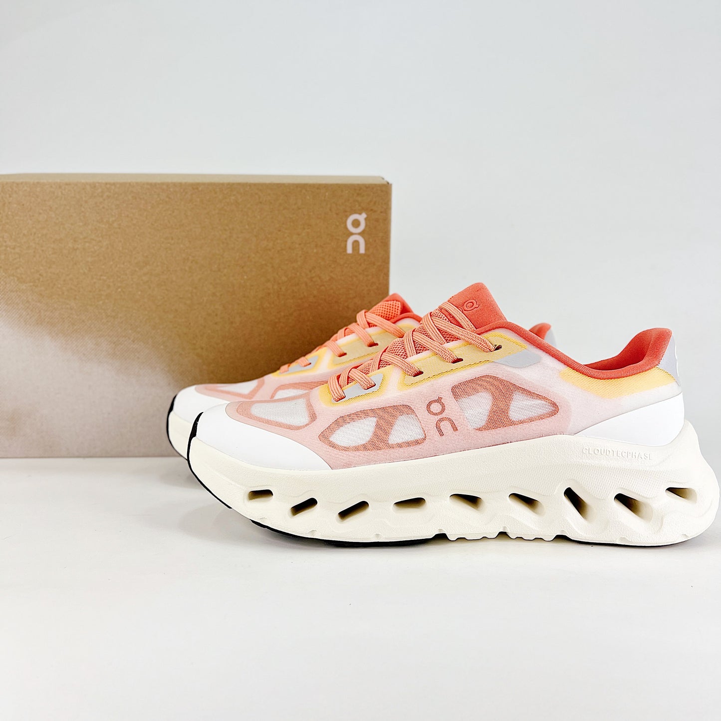 On Cloudtilt Remix – Coral Pink & Sunrise Yellow Women’s Comfortable Soft Running & Lifestyle Shoes