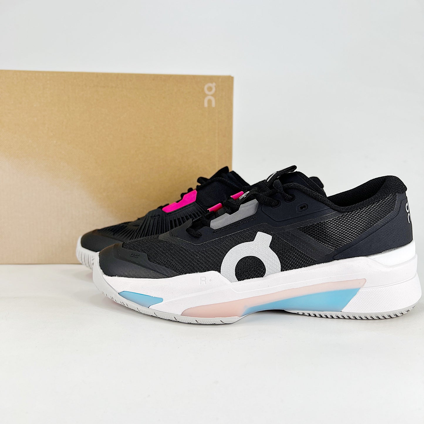 On The Roger Pro Fire – Black & Hot Pink Unisex Breathable Anti-Slip Tennis Shoes