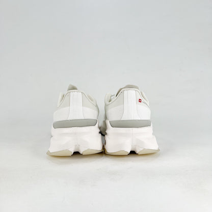 On Running Cloudmonster – All White Unisex Maximum Cushion Running Shoes