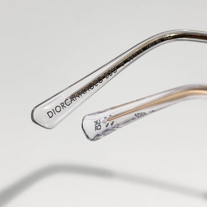 D**R Round Optical Glasses | Gold, Black, Burgundy & Silver Metal Frame, Cannage or CD Temple Block, Blue-Light Lenses | 4 Colors
