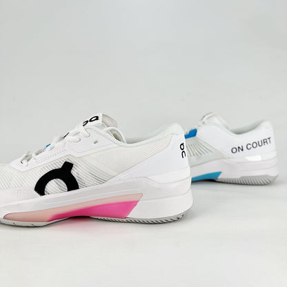 On The Roger Pro Fire – White & Hot Pink Unisex Breathable Anti-Slip Tennis Shoes