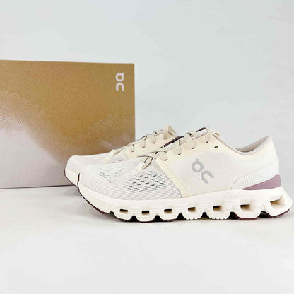 On Cloud X 4 – Ivory & Mauve Rose Women's Versatile Training & Lifestyle Shoes
