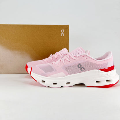 On Running Cloudmonster – Blossom & Red Women's Maximum Cushion Running Shoes