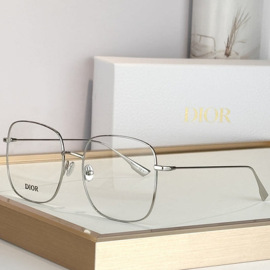 D**R Oversized Square Optical Glasses | Gold Metal Frame, Clear Lenses | Multiple Colors