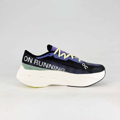 On Running Cloudboom Echo – Black, Indigo & Neon Unisex High-Performance Racing Shoes