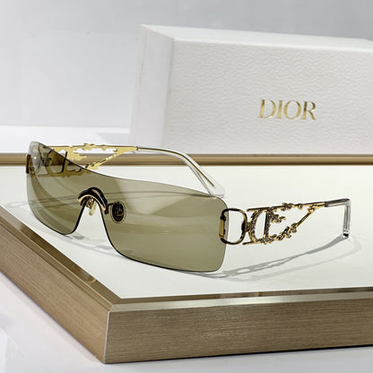 D**R DiorDiamond R1I Round Sunglasses | Black Acetate Frame, Yellow Lenses, Diamond Rivet Detail | Multiple Colors（副本）