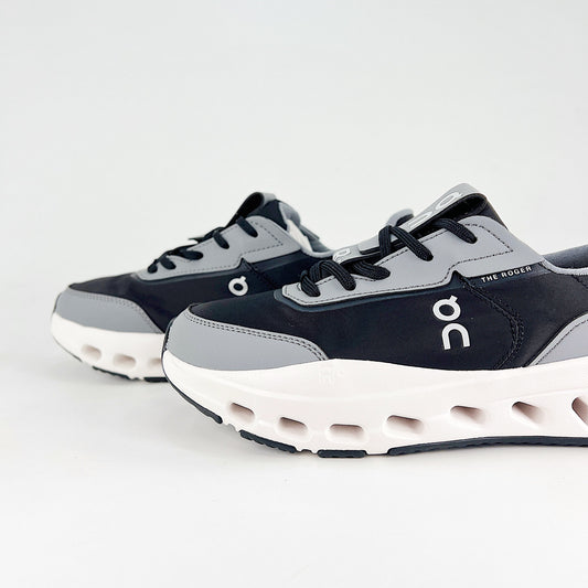 On The Roger Clubhouse Pro – Black & Steel Grey Unisex Premium Tennis-Inspired Lifestyle Sneakers