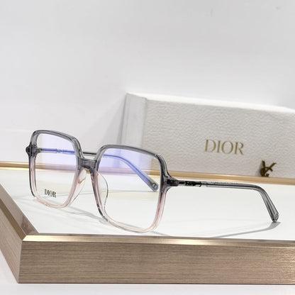 D**R Oversized Square Optical Glasses | Multi-Color Acetate Frame, CD Metal Inlay Temple, Blue-Light Lenses | 6 Colors incl. Tortoiseshell & Gradient