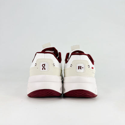 On THE ROGER Wildcard – Unisex Lightweight Breathable Versatile Lifestyle Sneaker | White, Cream & Burgundy