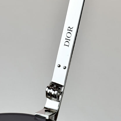 D**R Aviator Sunglasses | Silver Metal Double-Bridge Frame, Dark Grey Lenses | Multiple Colors