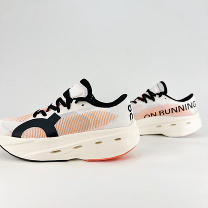 On Running Cloudboom Echo – White & Orange Unisex High-Performance Racing Shoes