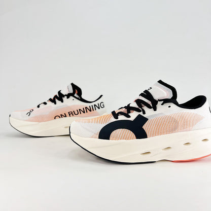 On Running Cloudboom Echo – White & Orange Unisex High-Performance Racing Shoes