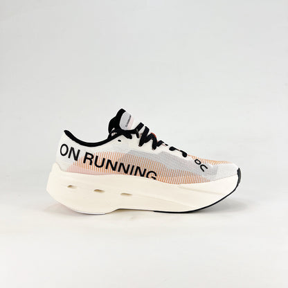 On Running Cloudboom Echo – White & Orange Unisex High-Performance Racing Shoes