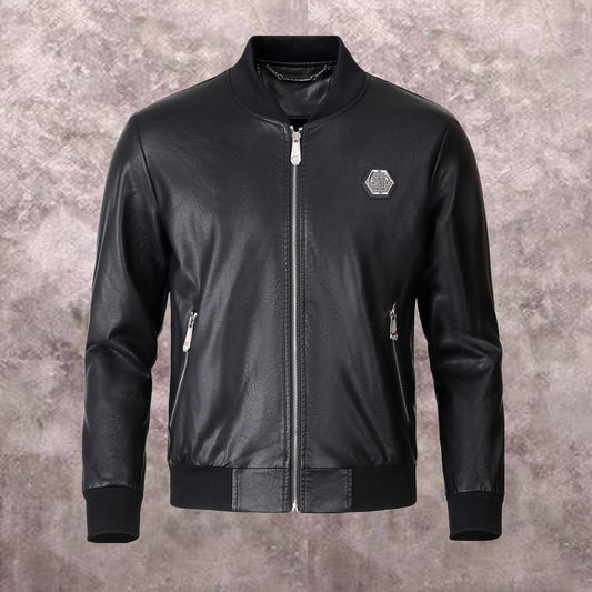 NEW-PP Leather Jacket