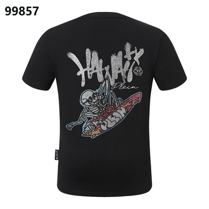 P**P Men's Elite Athlete Logo Emblem T-Shirt | Black White