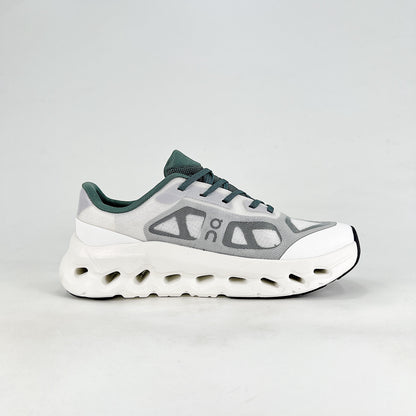 On Cloudtilt Remix – Glacier White & Forest Green Unisex Comfortable Supportive Running & Lifestyle Shoes