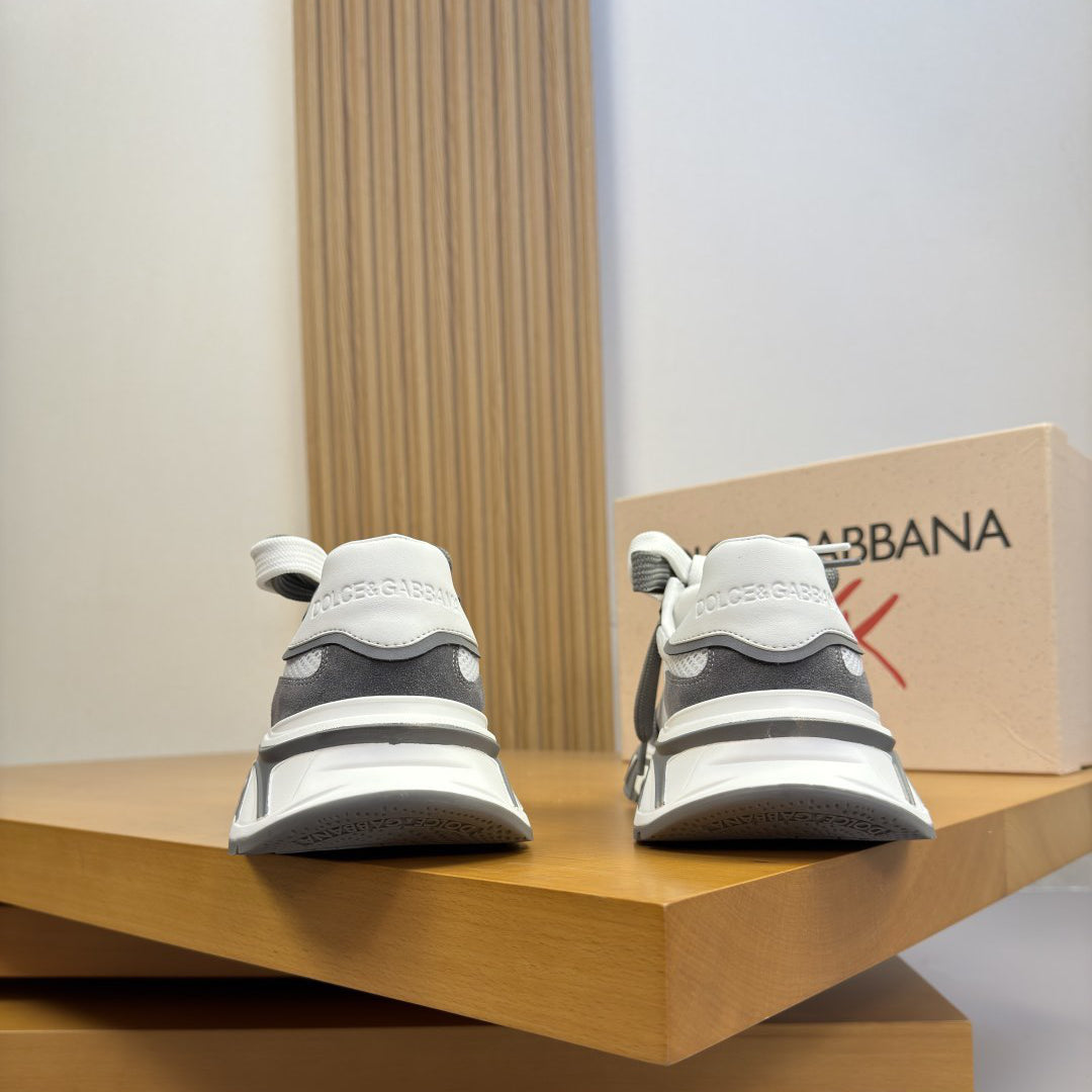 D*G 2026 Luxury Genuine Leather Casual Sneakers - Italian Designer Unisex Shoes