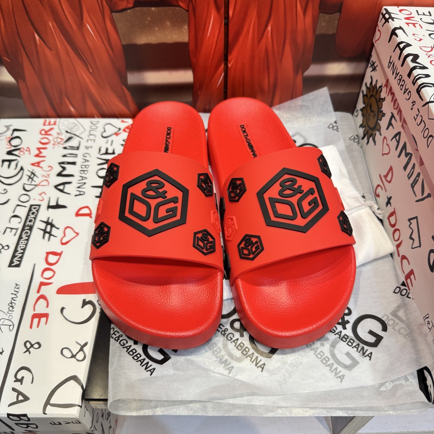 D*G 2026 Premium Leather Casual Slippers - Designer Men's Slides in 4 Styles