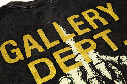 Gallery Dept .Skeleton Hand Bone Short Sleeve T-Shirt