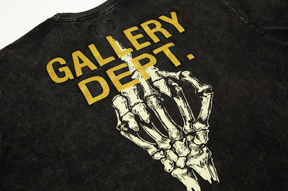 Gallery Dept .Skeleton Hand Bone Short Sleeve T-Shirt