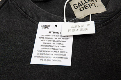 Gallery Dept. Upside Down Gold Letter Logo Print Short Sleeve