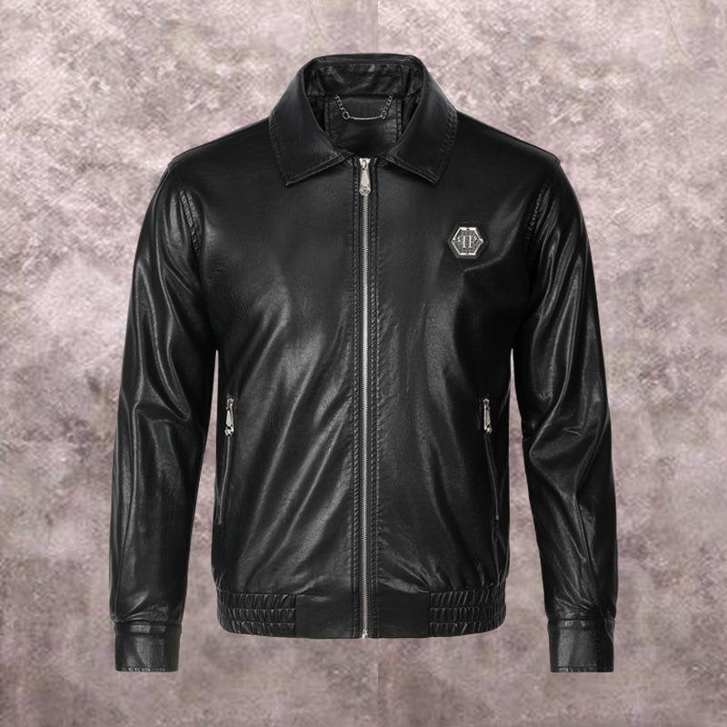 NEW-PP Leather Jacket