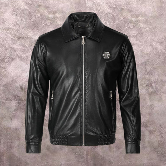 NEW-PP Leather Jacket