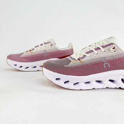 On Running Cloudeclipse – Rose & White Unisex High-Performance Road Running Shoes