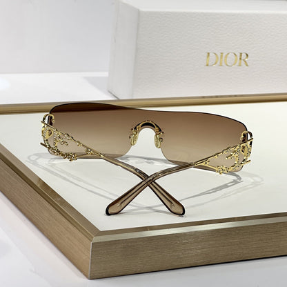 D**R DiorDiamond R1I Round Sunglasses | Black Acetate Frame, Yellow Lenses, Diamond Rivet Detail | Multiple Colors（副本）