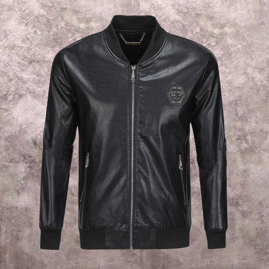 NEW-PP Leather Jacket