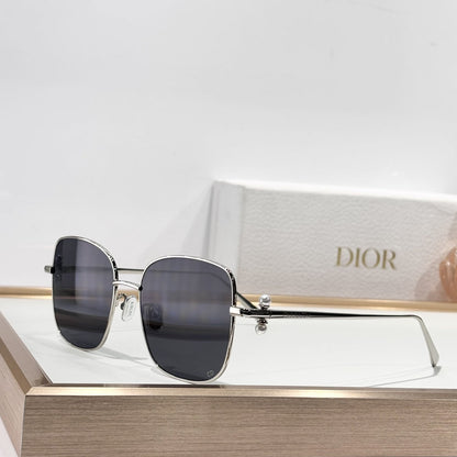 D**R Oversized Square Sunglasses | Gold Metal Frame, Double Pearl Hinge, Multi-Gradient Lenses | 6 Colors