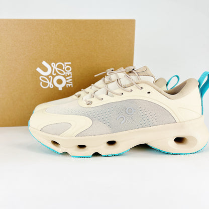On x Loewe Cloudaway – Cream & Turquoise Unisex Premium Collaboration Lifestyle Sneakers