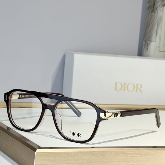 D**R Square Optical Eyeglasses Frame | Transparent Acetate, Clear Lenses & Silver CD Logo Hinge | 6 Colorways