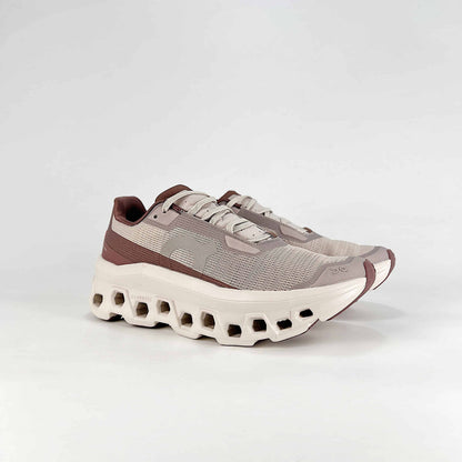 On Running Cloudmonster – Sand & Mocha Unisex Maximum Cushion Running Shoes