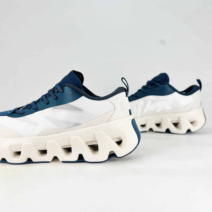 On Cloudswift K-Tech – White & Navy Blue Unisex Lightweight Comfortable Versatile Lifestyle Sneakers
