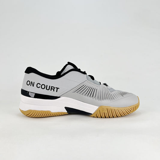 On The Roger Pro Padel – Ice Grey & White Unisex Breathable Anti-Slip Shock-Absorbing Padel Court Shoes