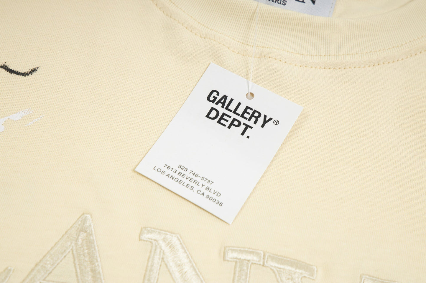 Gallery Dept X LANVIN Hand drawn doodle splash ink letters TEE