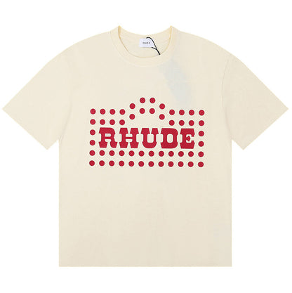 RHUDE FLOCKED BURNOUT T-Shirt