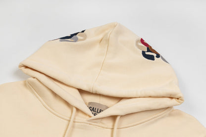 Gallery Dept.Embroidery letters logo splash ink printing Hoodies