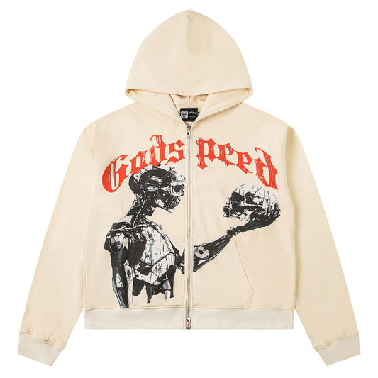 Godspeed Mankind vs Ai Zip Up Hoodies