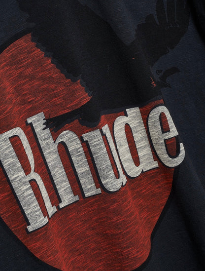RHUDE Eagle Logo Slub Tee