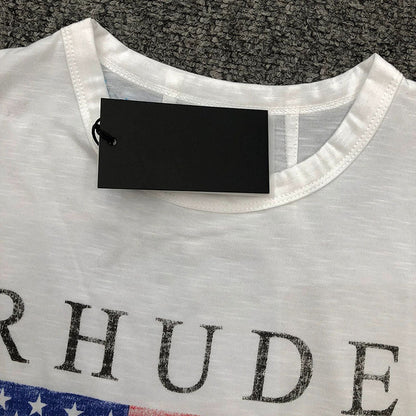 RHUDE  USA Flag Slub Tee
