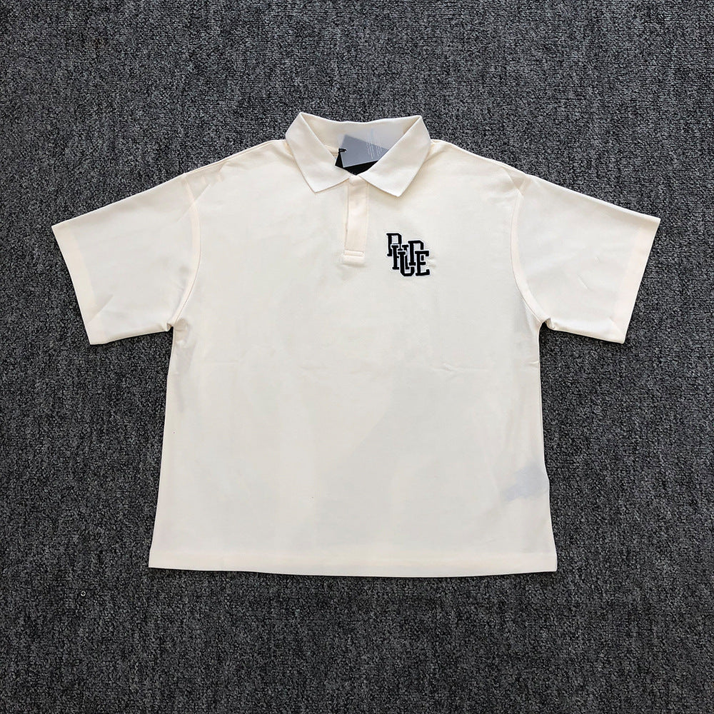 RHUDE  Boxy Cotton-Piqué Polo Shirt